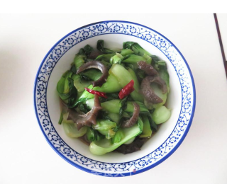 油菜炒海参的做法