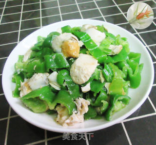 咸鸭蛋炒皱皮椒的做法