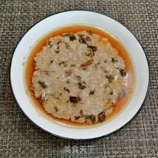 鹿茸菇蒸肉饼的做法