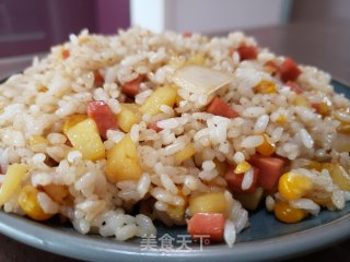 洋葱土豆炒米饭的做法