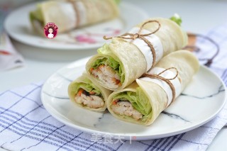 低脂青花鱼卷饼的做法
