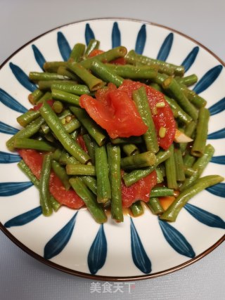 西红柿炒豆角的做法