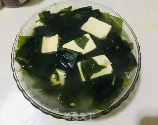 海菜豆腐汤的做法