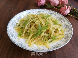 素炒双丝的做法