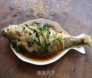椒油黄花鱼的做法
