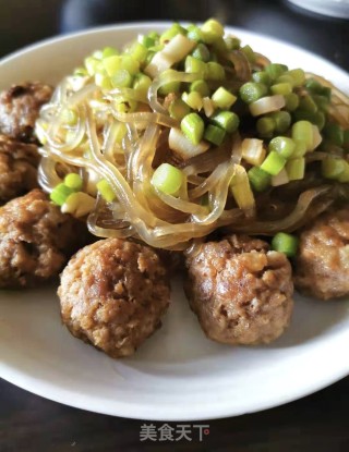 粉条炖肉丸的做法