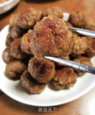 煎肉丸的做法