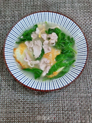 瘦肉鸡蛋枸杞叶汤的做法