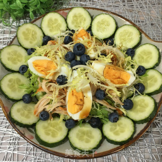 鸡胸肉拌时蔬沙拉