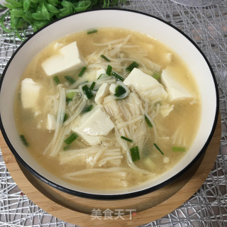 金针菇豆腐汤的做法
