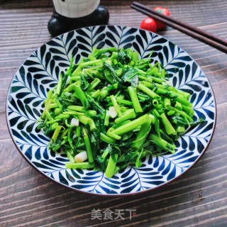猪油炒空心菜的做法