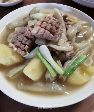 山豆角焖瘦肉的做法
