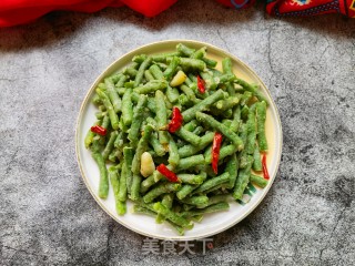 蒜蓉辣椒炒蒸豆角的做法