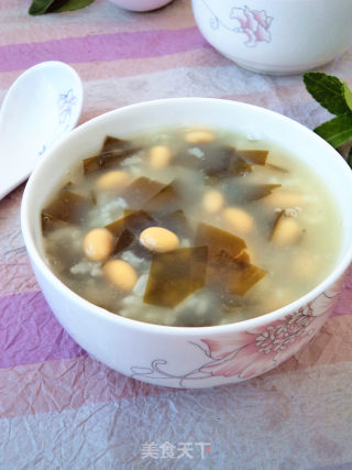 海带豆香粥的做法
