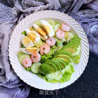 牛油果虾仁沙拉