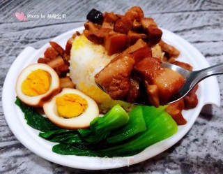 #鸡蛋#香菇鸡蛋卤肉饭的做法