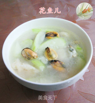 淡菜夜开花面疙瘩的做法