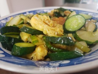 黄瓜炒鸡蛋的做法