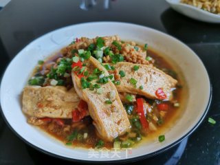 肉末香煎豆腐的做法