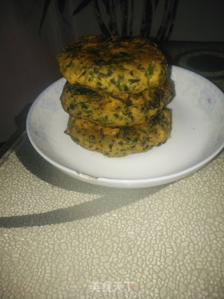 菠菜玉米面饼的做法