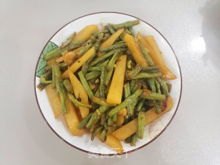 酱焖豇豆土豆条的做法