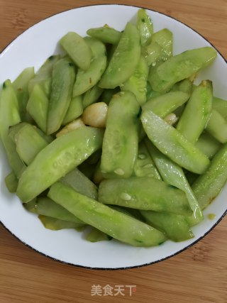 蚝油炒青瓜的做法