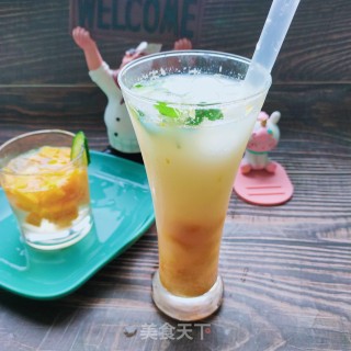 芒果冰茶的做法