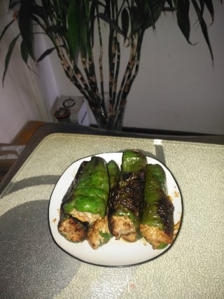 青椒酿肉的做法