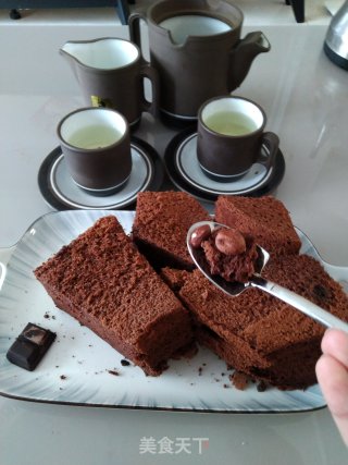◤巧克力戚风蛋糕◥的做法