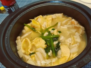 虾仁豆腐煲的做法