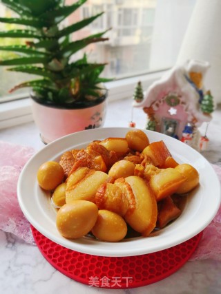 红烧肉炖蛋的做法
