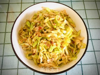 剁辣椒炒甘蓝的做法