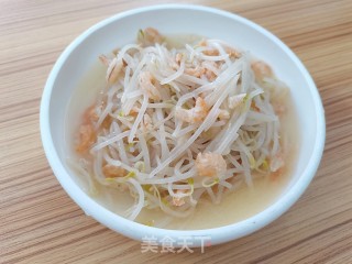绿豆芽炒金钩海米的做法
