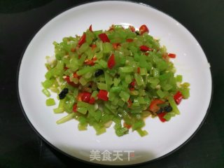 豆豉辣椒炒苋菜梗的做法