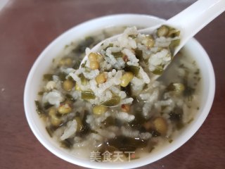 海带绿豆粥的做法