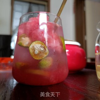 西瓜青桔冷泡茶的做法