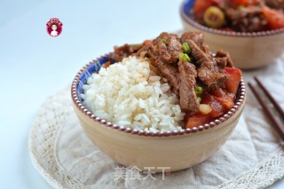 硬气开胃早餐之番茄牛肉饭的做法