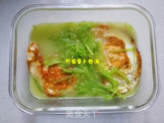 煎蛋萝卜丝汤的做法