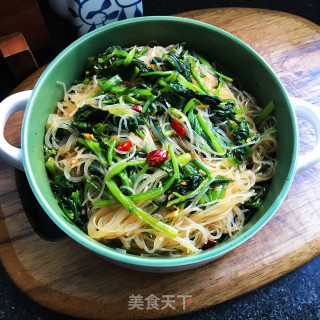 菠菜拌粉丝的做法