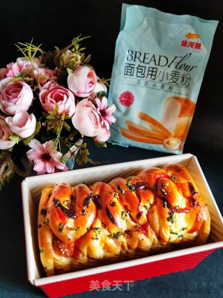 肉松芝麻香葱吐司~法帅蒸烤箱版的做法
