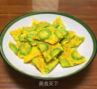 苦瓜煎蛋的做法