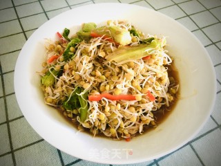 炝拌扁豆芽的做法