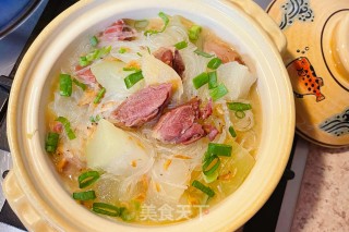冬瓜腊鸭粉丝煲的做法
