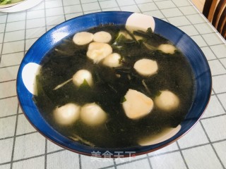 墨鱼丸海菜汤的做法