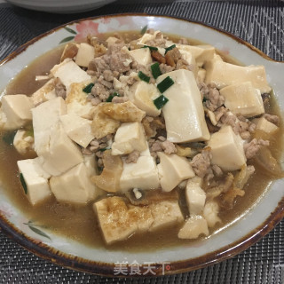 肉末炖豆腐的做法