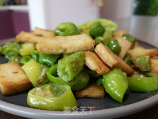 尖椒炒豆腐的做法