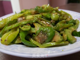 尖椒炒苦瓜的做法