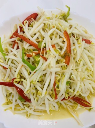 酸辣绿豆芽的做法