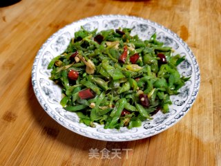 青椒扁豆丝的做法