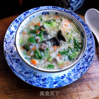 牛肉皮蛋粥的做法